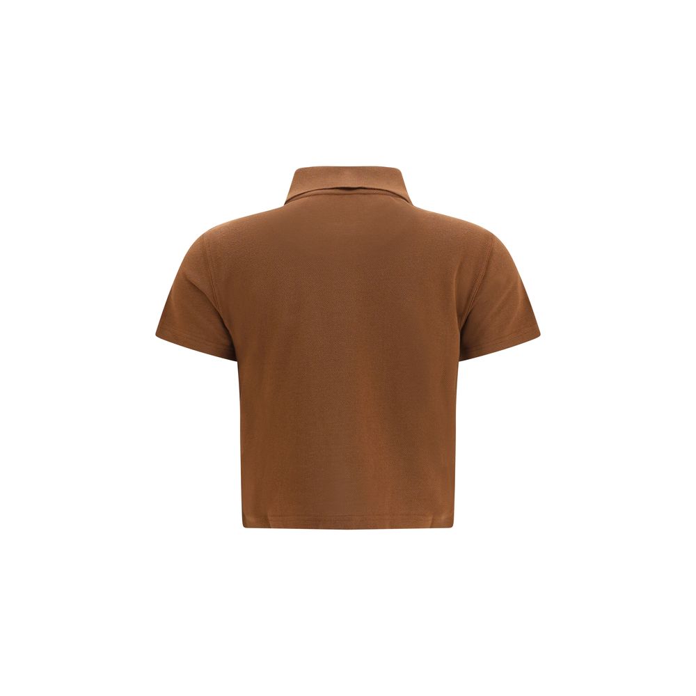 Saint Laurent Brown Cotton Polo Shirt | Regal Royce