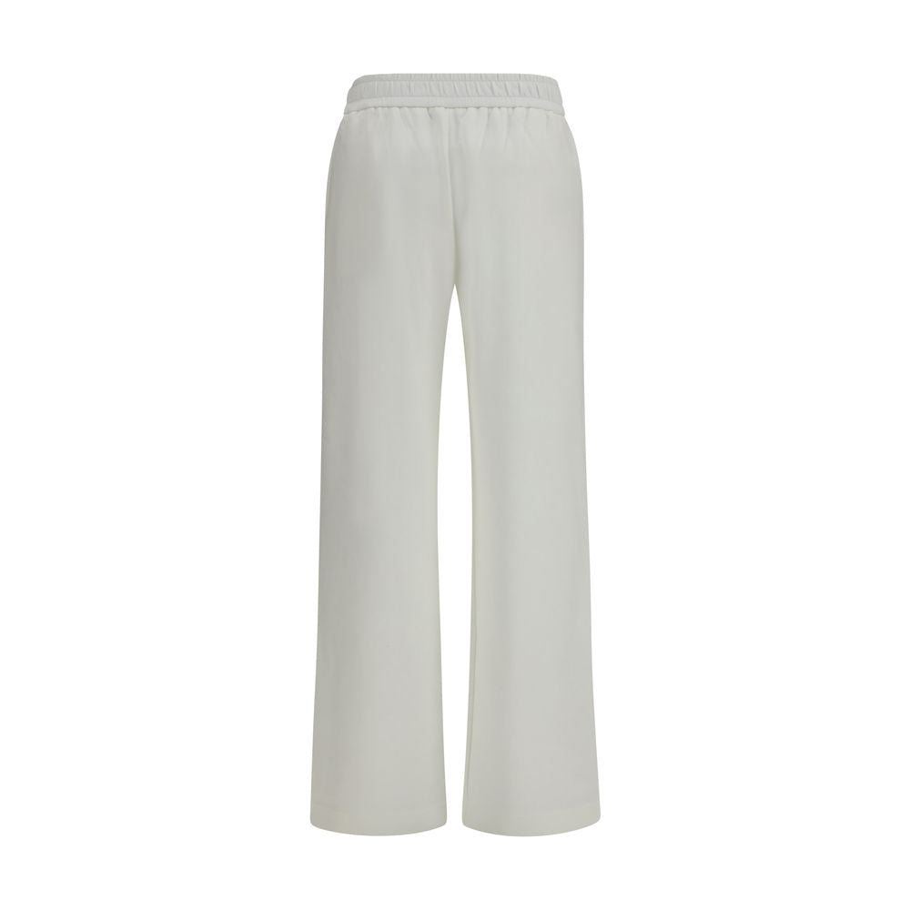 Moncler White Cotton Casual Pants | Regal Royce