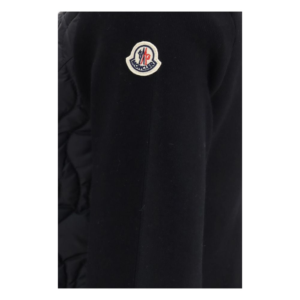 Moncler Black Cotton Shell Jacket | Regal Royce
