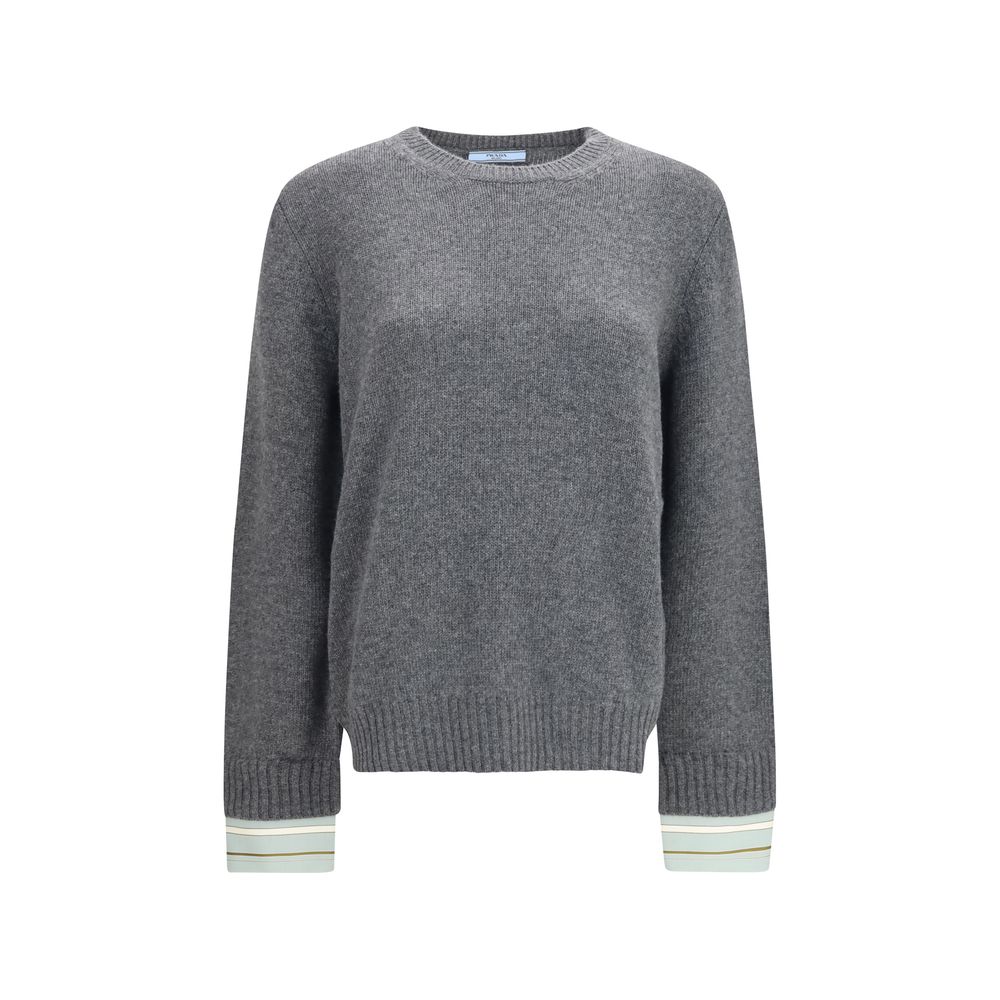 Prada Gray Wool Oves Aries Sweatshirt | Regal Royce