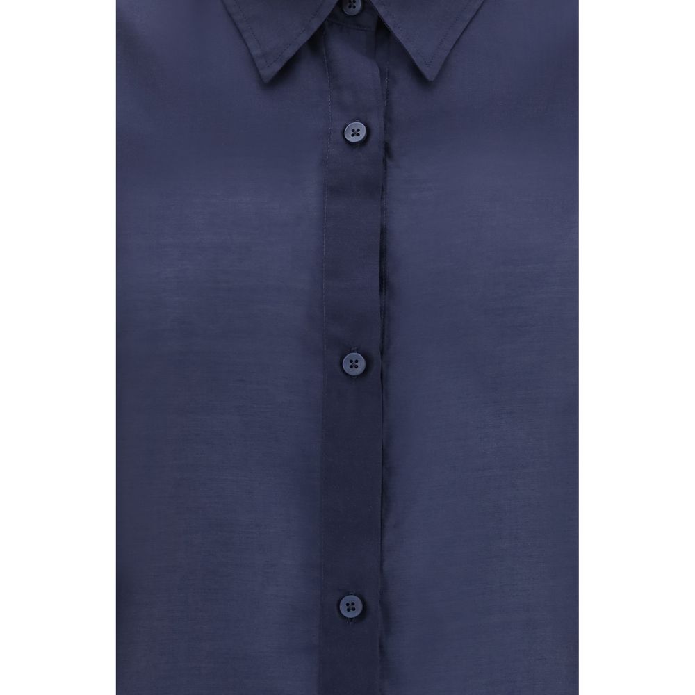 The Latest Blue Wool Oves Aries Dress Shirt | Regal Royce