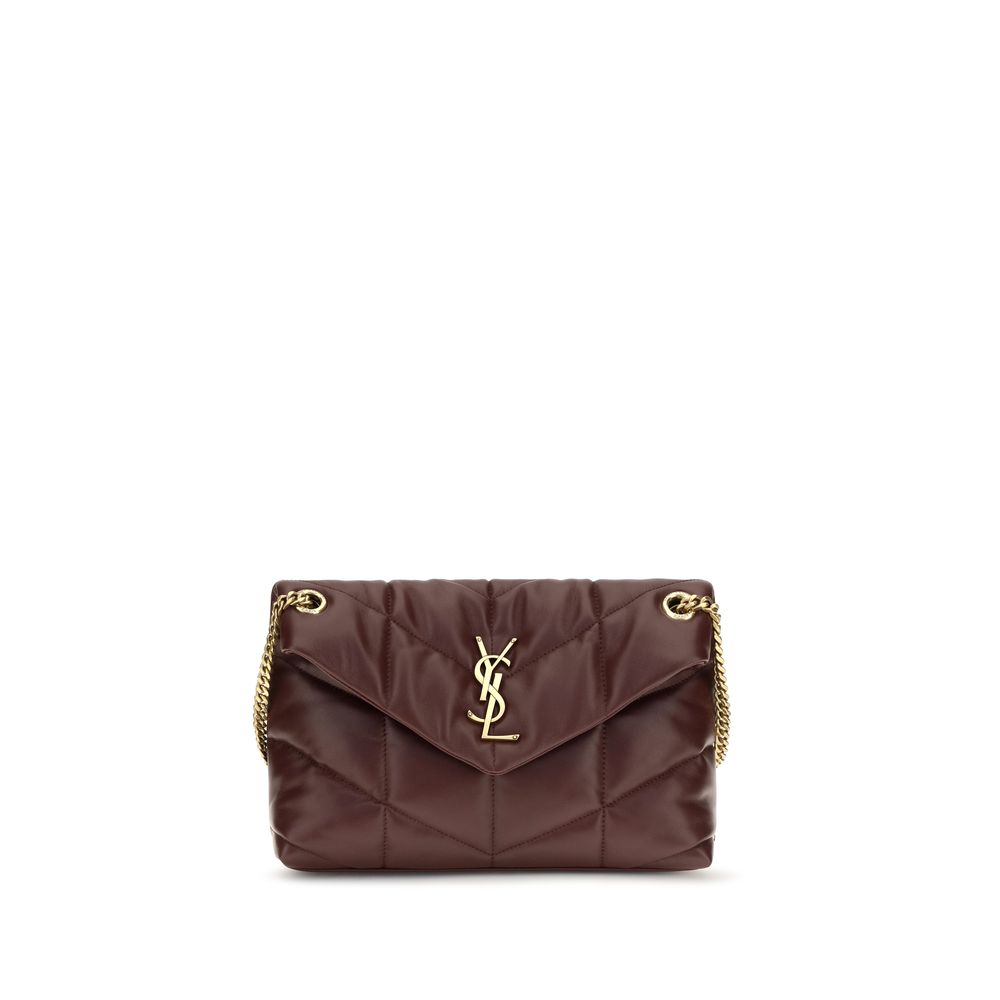Saint Laurent Bordeaux Lamb Leather Shoulder Bag | Regal Royce