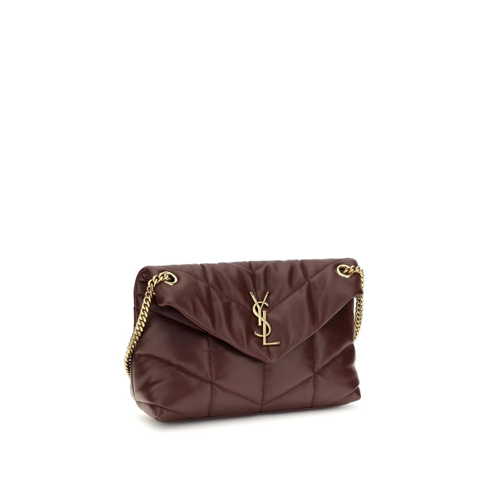 Saint Laurent Bordeaux Lamb Leather Shoulder Bag | Regal Royce