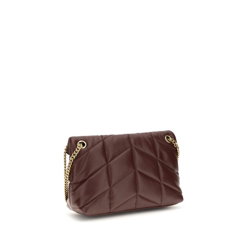 Saint Laurent Bordeaux Lamb Leather Shoulder Bag | Regal Royce