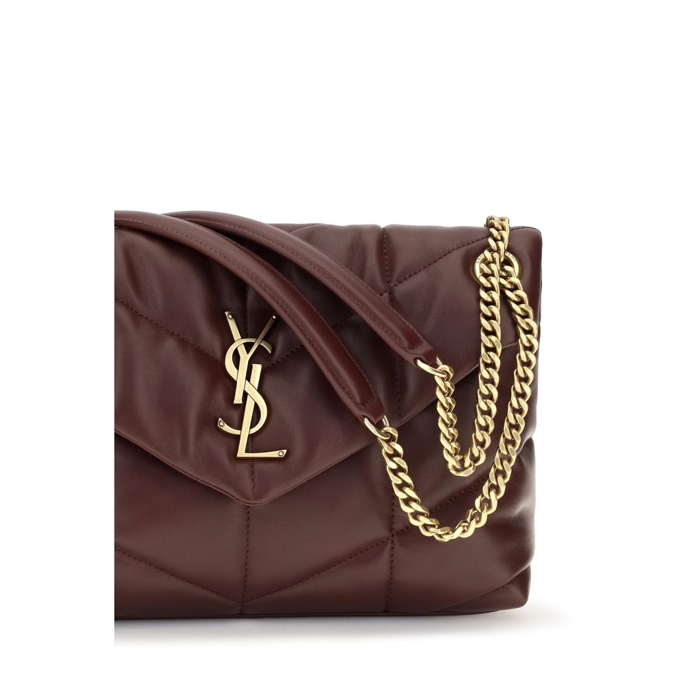 Saint Laurent Bordeaux Lamb Leather Shoulder Bag | Regal Royce