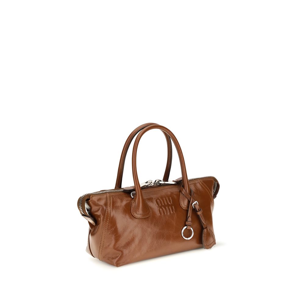Miu Miu Brown Calf Leather Bos Taurus Handbag | Regal Royce
