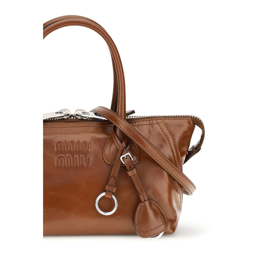 Miu Miu Brown Calf Leather Bos Taurus Handbag | Regal Royce