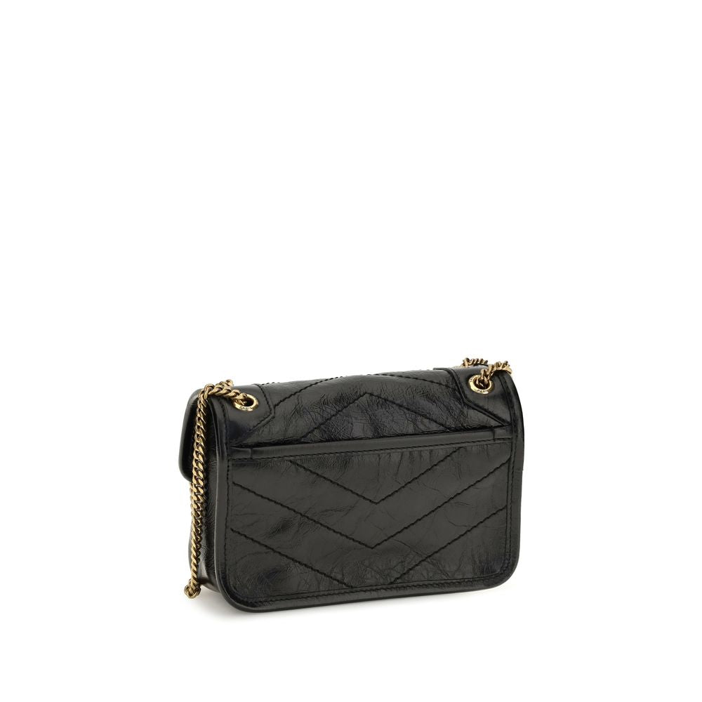 Saint Laurent Black Calf Leather Bos Taurus Shoulder Bag | Regal Royce