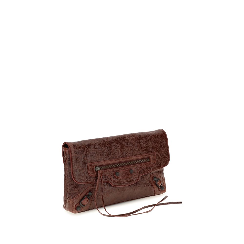 Balenciaga Bordeaux Lamb Ovis Aries Aries Clutch Bag | Regal Royce