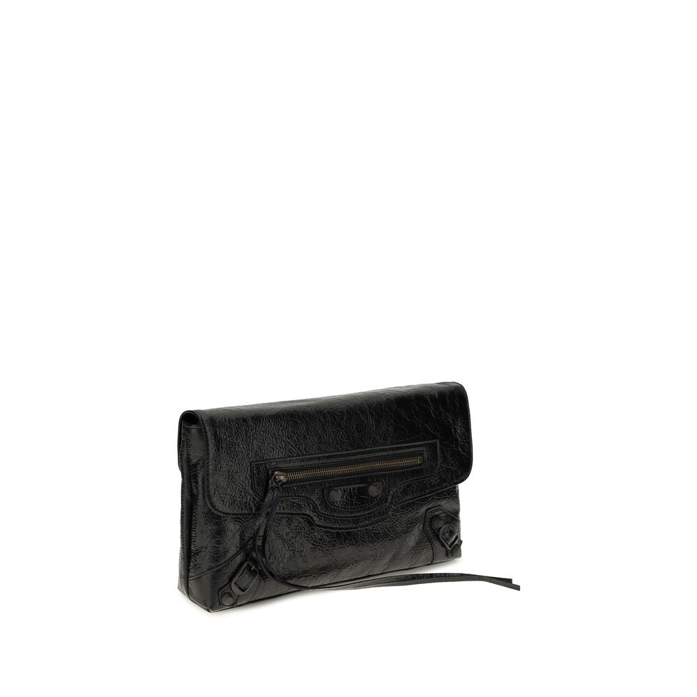 Balenciaga Black Lamb Ovis Aries Aries Clutch Bag | Regal Royce