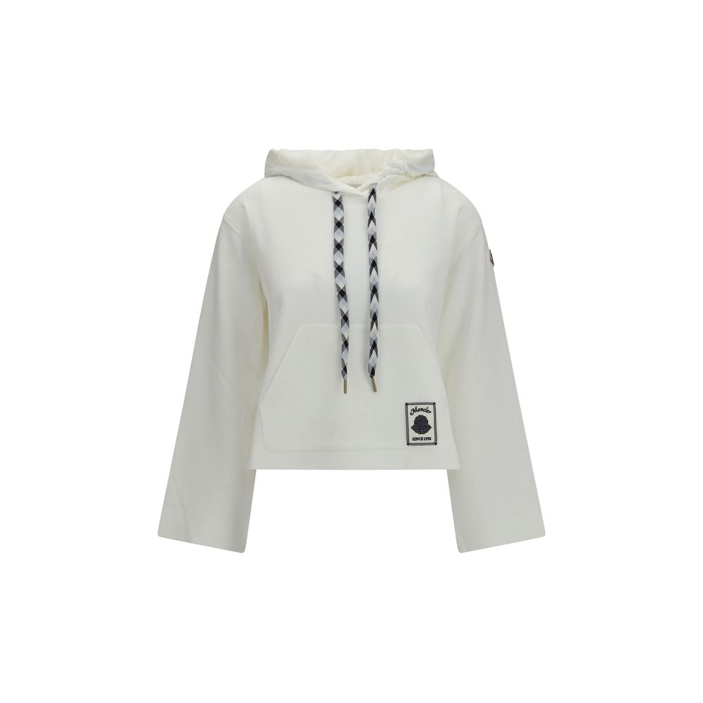 Moncler White Cotton Sweatshirt | Regal Royce