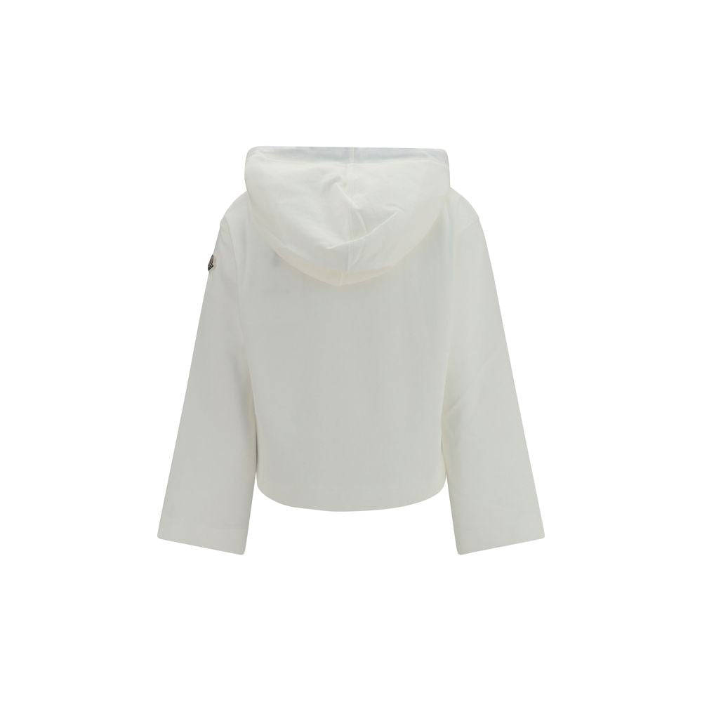 Moncler White Cotton Sweatshirt | Regal Royce