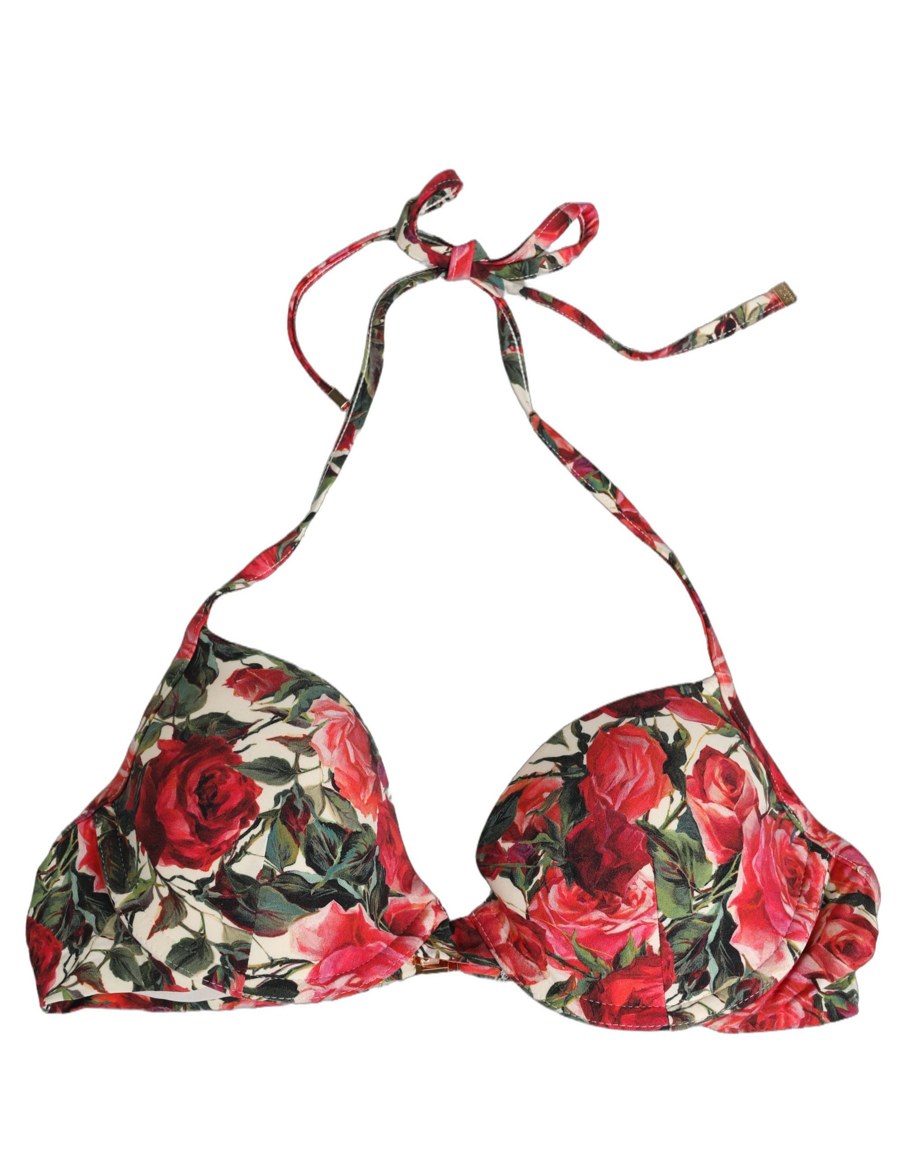 Dolce & Gabbana Multicolor Floral Print Beachwear Bikini Top | Regal Royce