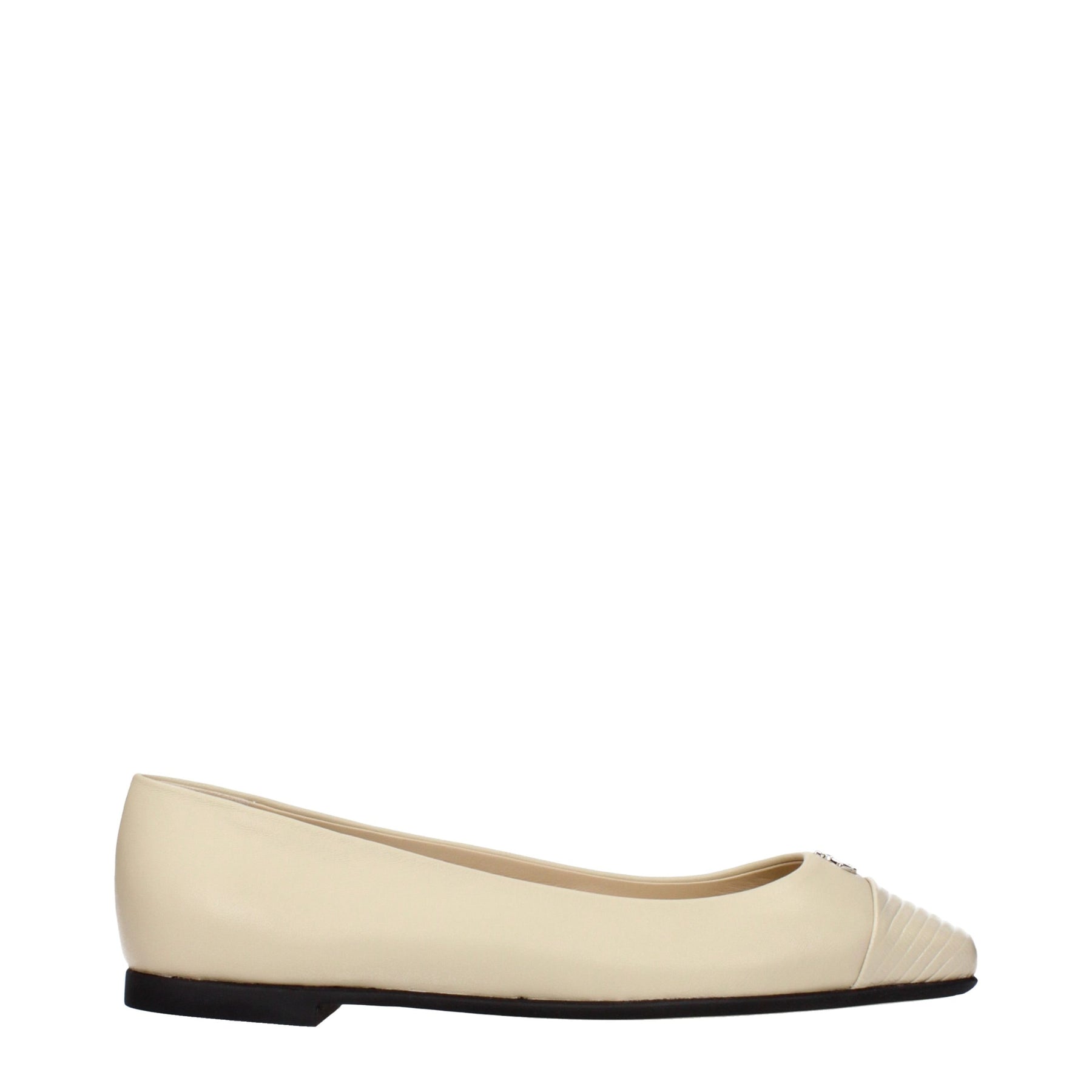 Jimmy Choo Beige Leather Ballet Flats | Regal Royce
