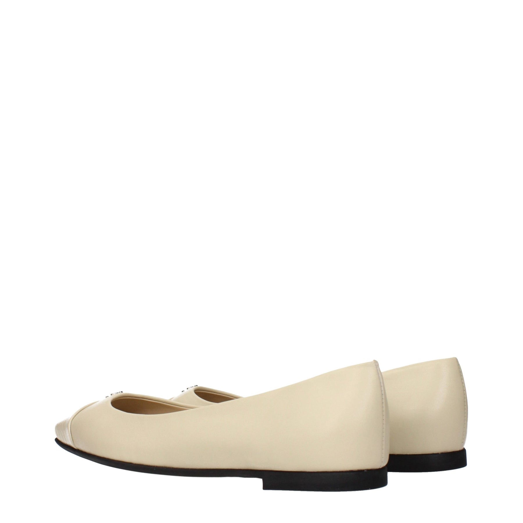 Jimmy Choo Beige Leather Ballet Flats | Regal Royce