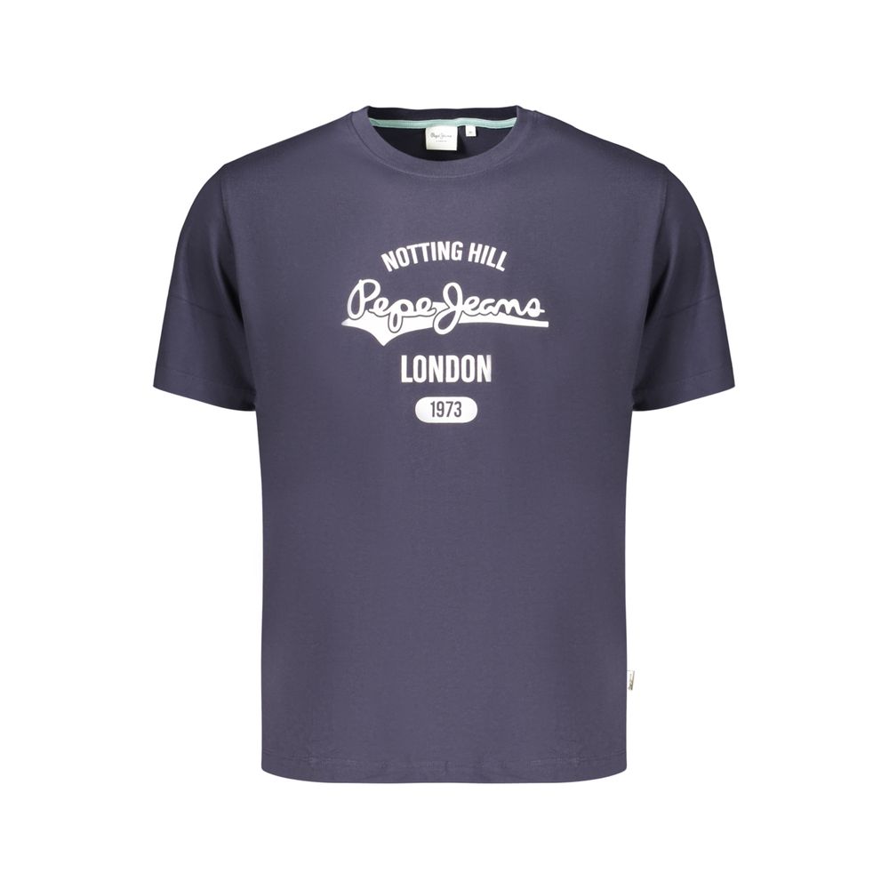 Pepe Jeans Blue Cotton Men's T-Shirt | Regal Royce