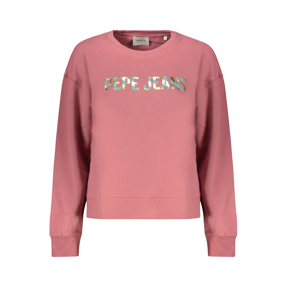 Pepe Jeans Pink Cotton Women Sweatshirt | Regal Royce