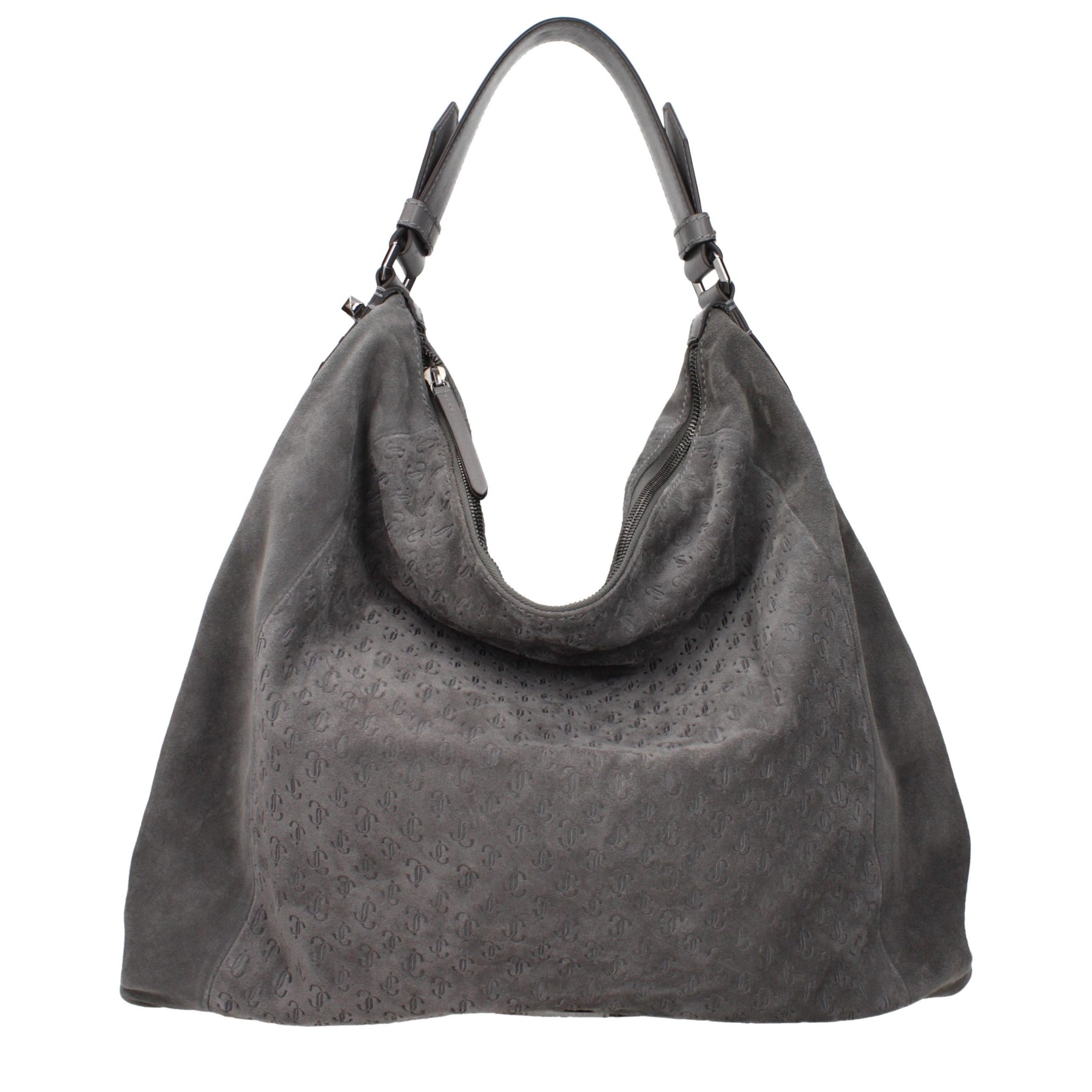 Jimmy Choo Gray Leather Shoulder Bag | Regal Royce