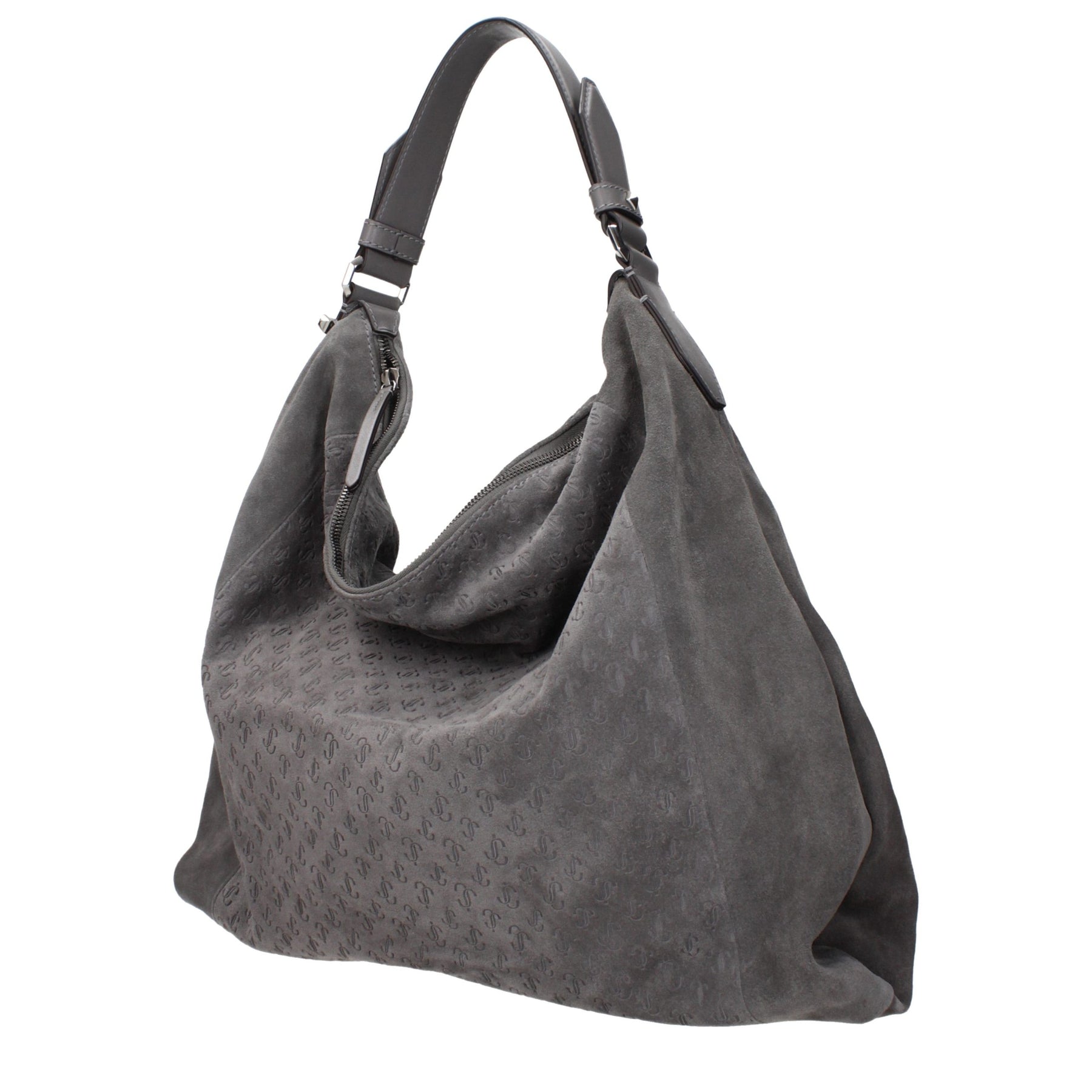 Jimmy Choo Gray Leather Shoulder Bag | Regal Royce
