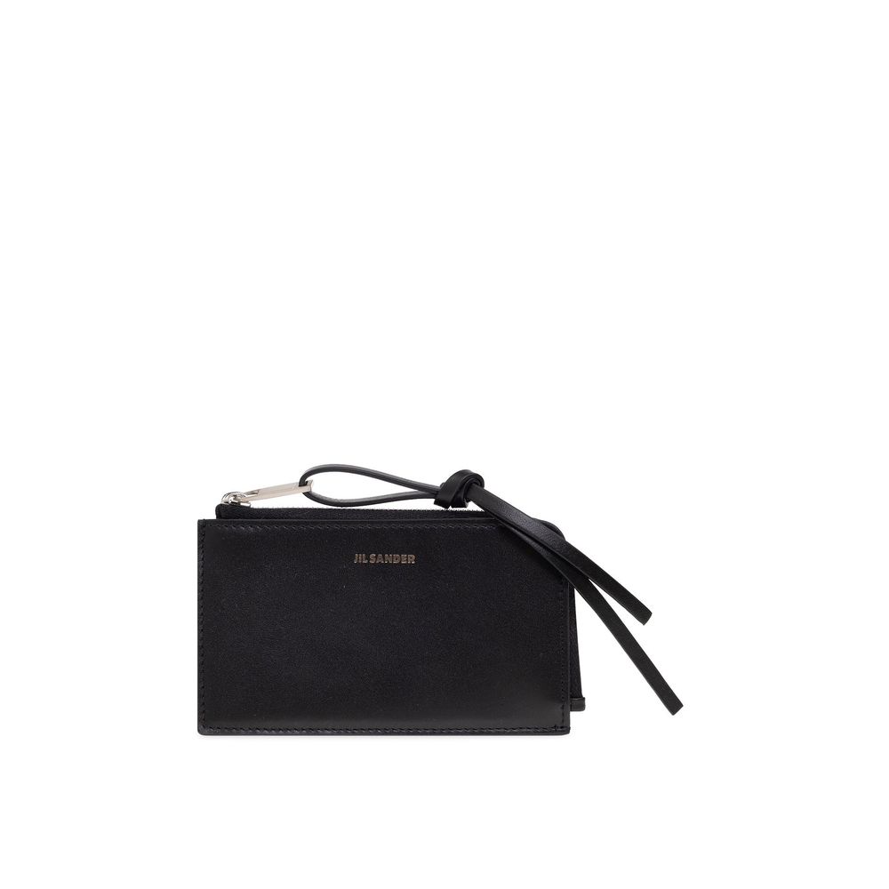 Jil Sander Black Leather Wallet | Regal Royce