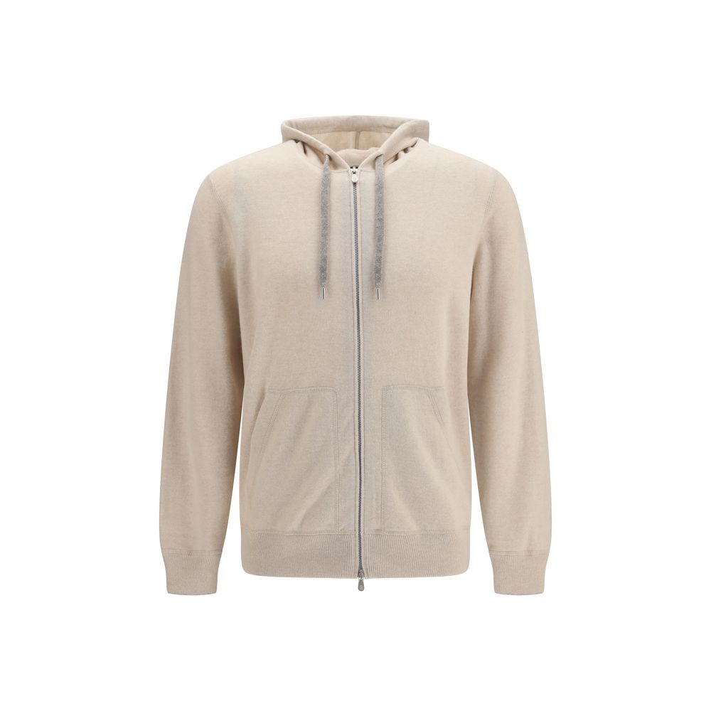 Brunello Cucinelli Beige Cashmere Sweatshirt | Regal Royce