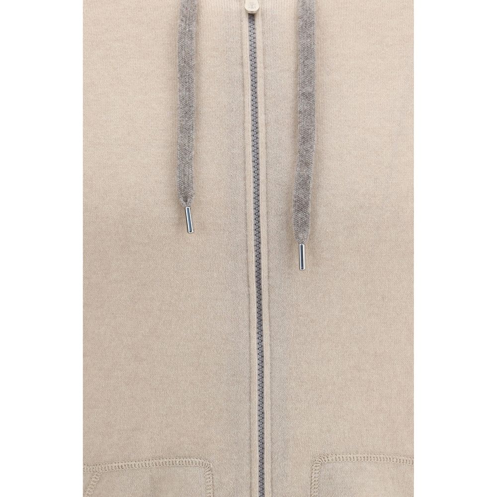 Brunello Cucinelli Beige Cashmere Sweatshirt | Regal Royce