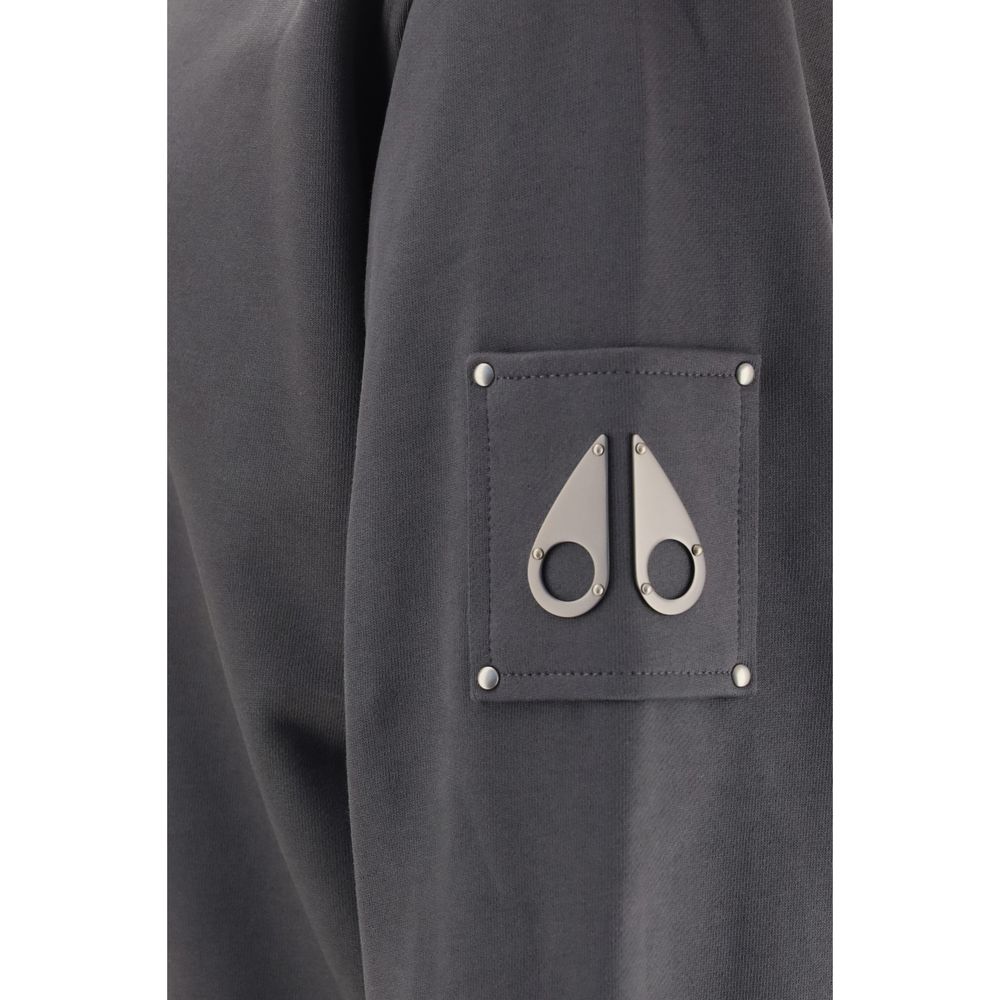 Moose Knuckles Gray Cotton Sweatshirt | Regal Royce