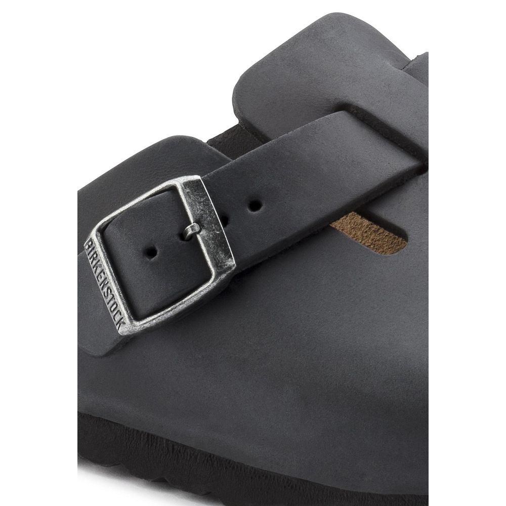 Birkenstock Black Synthetic Mules | Regal Royce