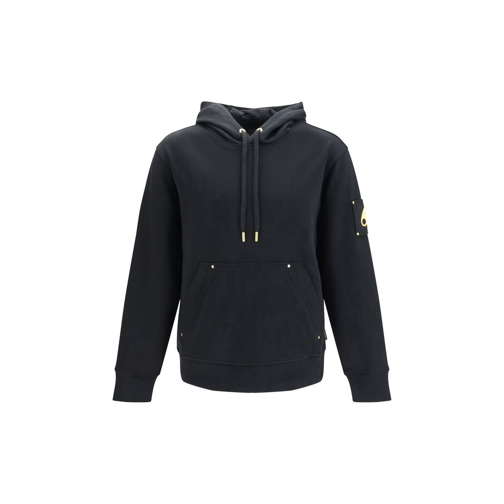Moose Knuckles Black Cotton Sweatshirt | Regal Royce