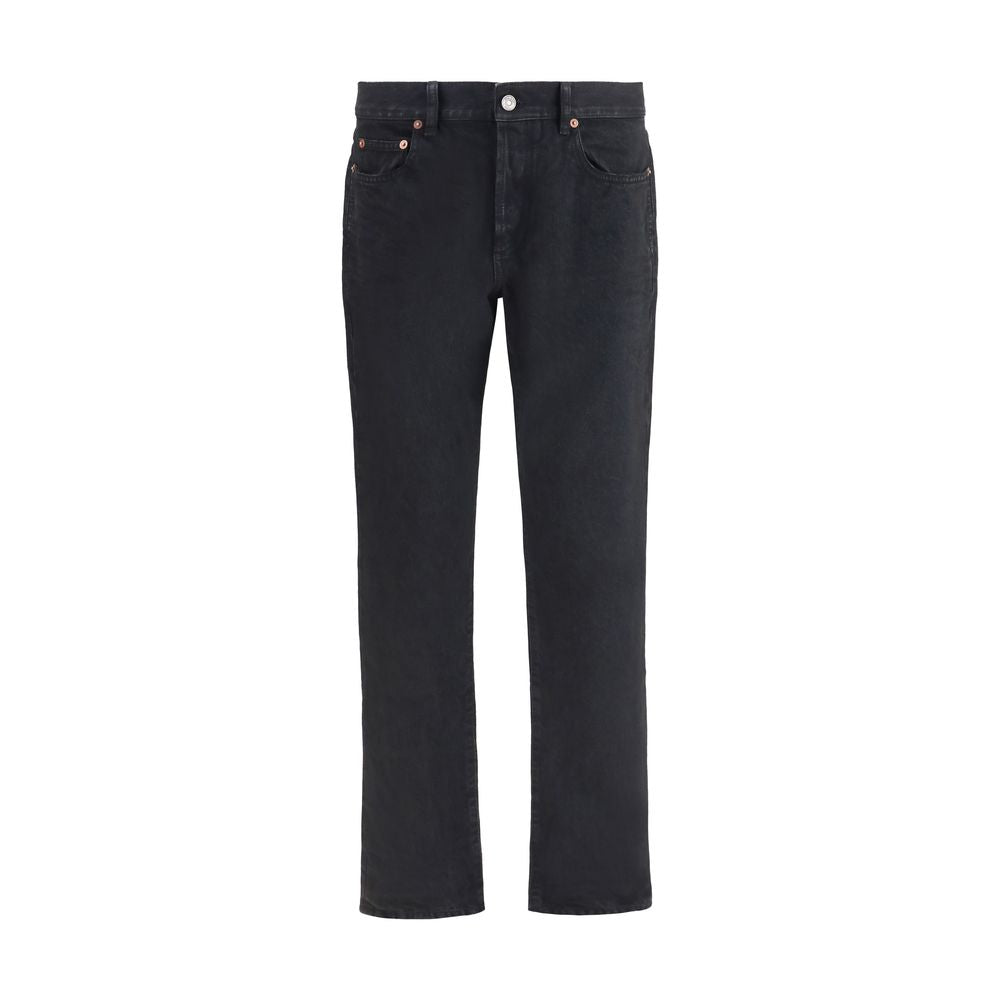 Saint Laurent Black Cotton Slim Fit Jeans | Regal Royce