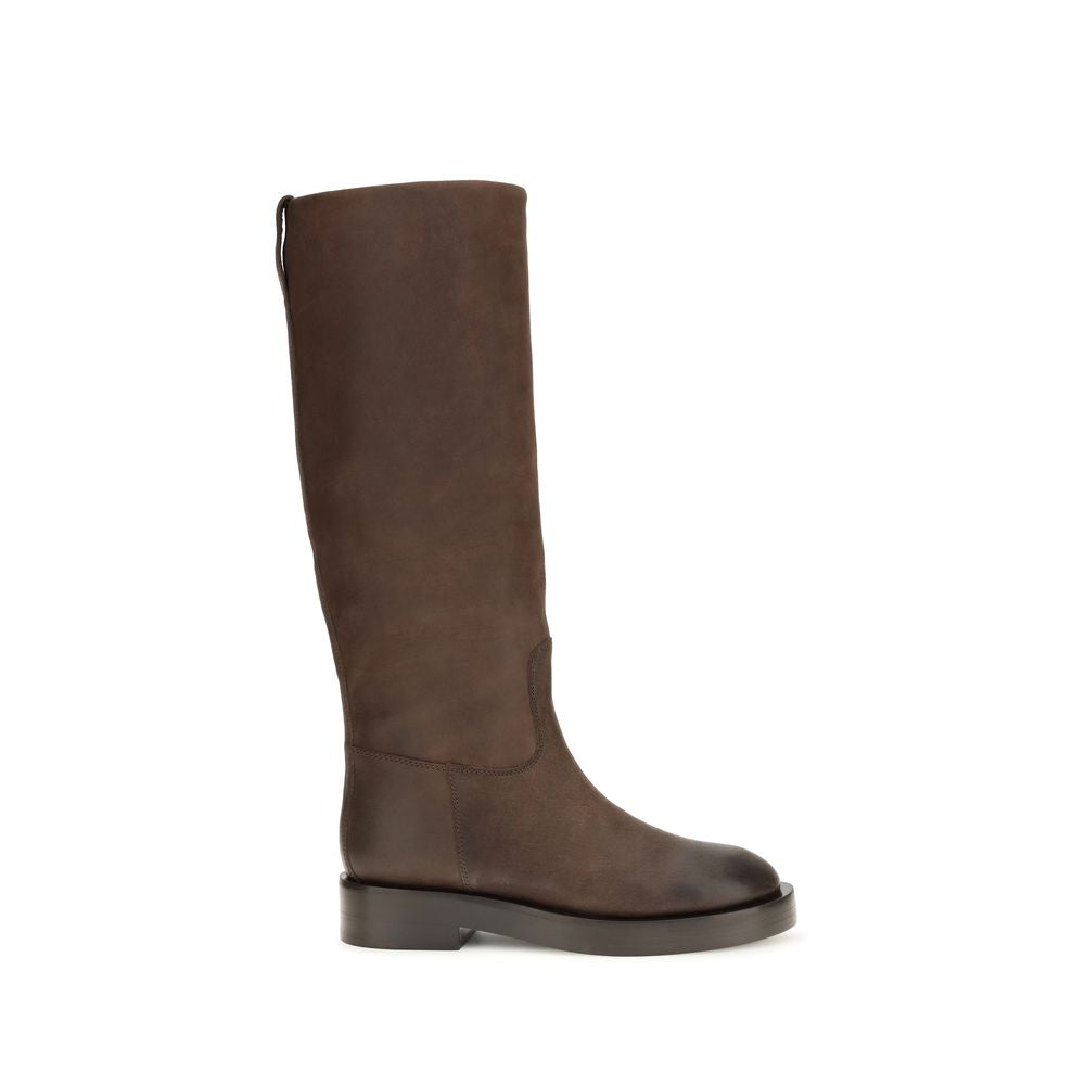 Paris Texas Brown Calf Leather Bos Taurus Ankle Boots | Regal Royce