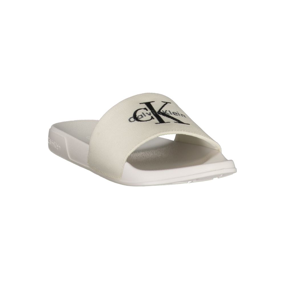 Calvin Klein White Polyester Women's Slipper | Regal Royce