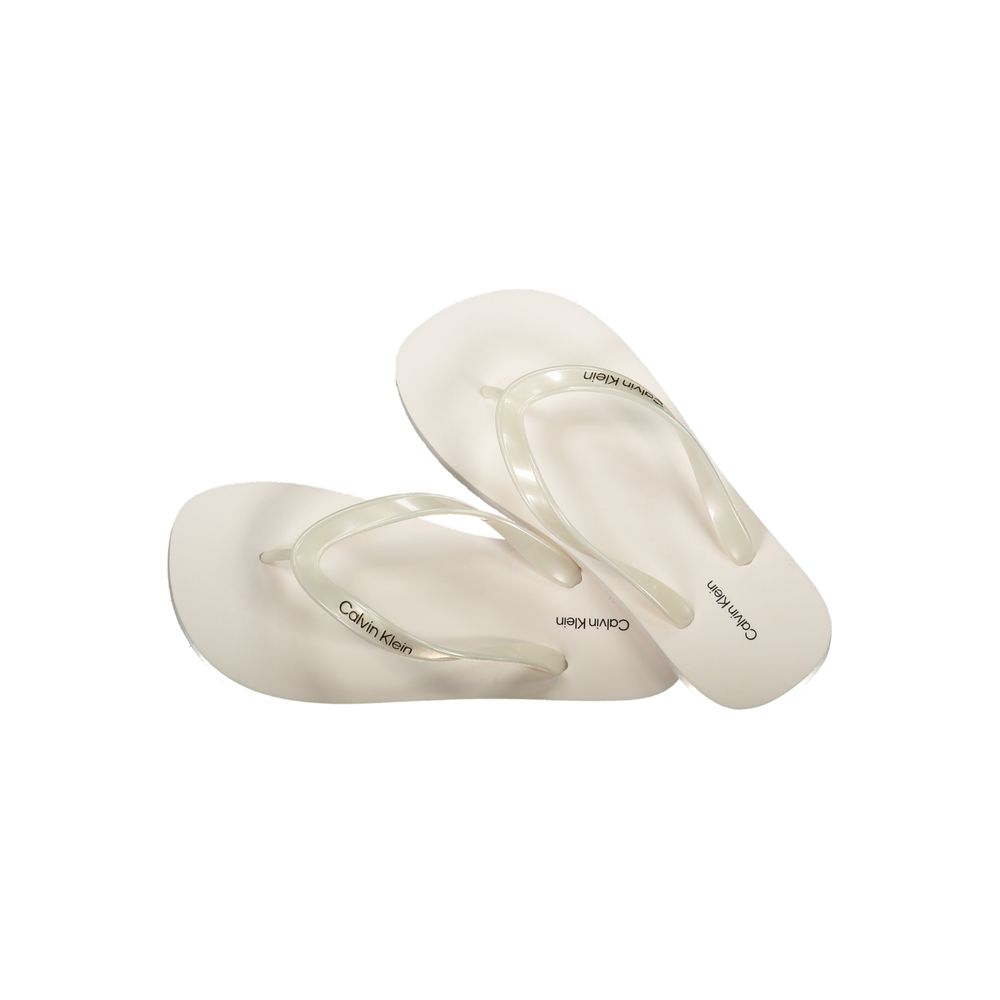 Calvin Klein White Polyurethane Women's Sandal | Regal Royce