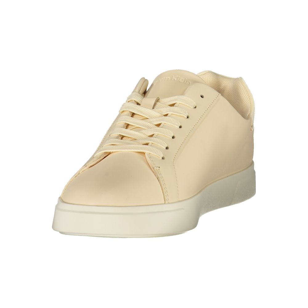 Calvin Klein Beige Polyurethane Women's Sneaker | Regal Royce