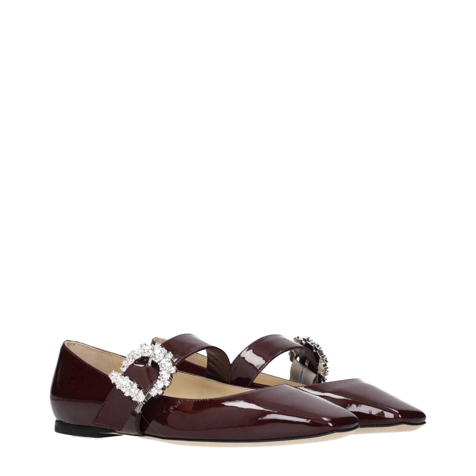 Jimmy Choo Red Leather Ballet Flats | Regal Royce