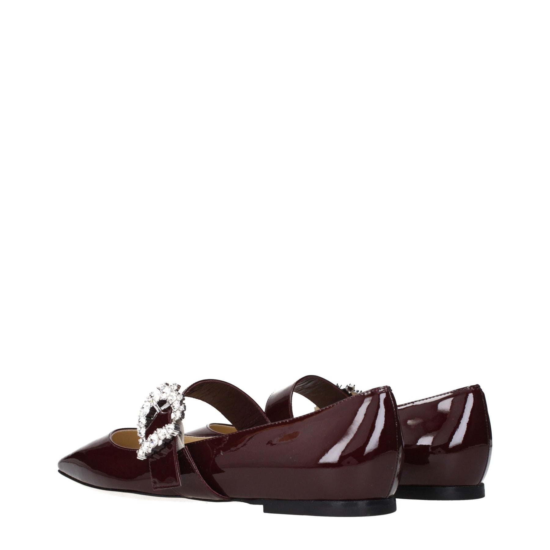 Jimmy Choo Red Leather Ballet Flats | Regal Royce