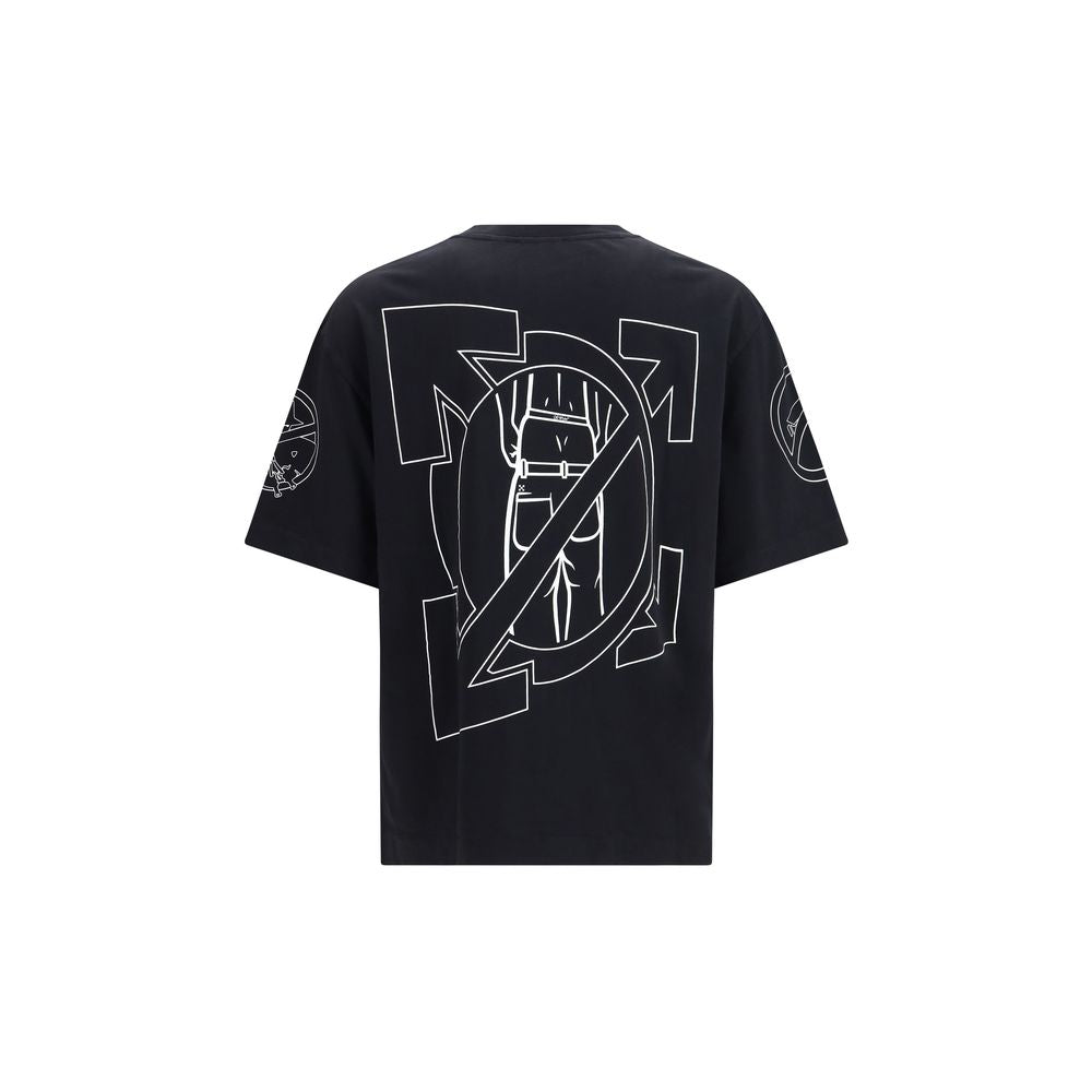 Off-White Black Cotton T-Shirt | Regal Royce