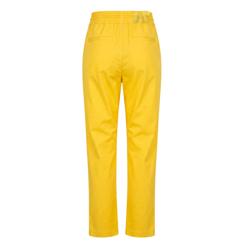 Trussardi Jeans Yellow Cotton Women Pant | Regal Royce