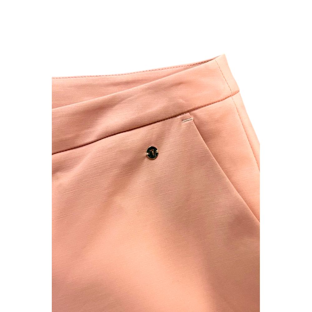 Trussardi Jeans Pink Cotton Women's Pant | Regal Royce