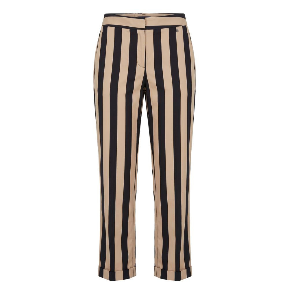 Trussardi Jeans Black Viscose Women Trousers | Regal Royce