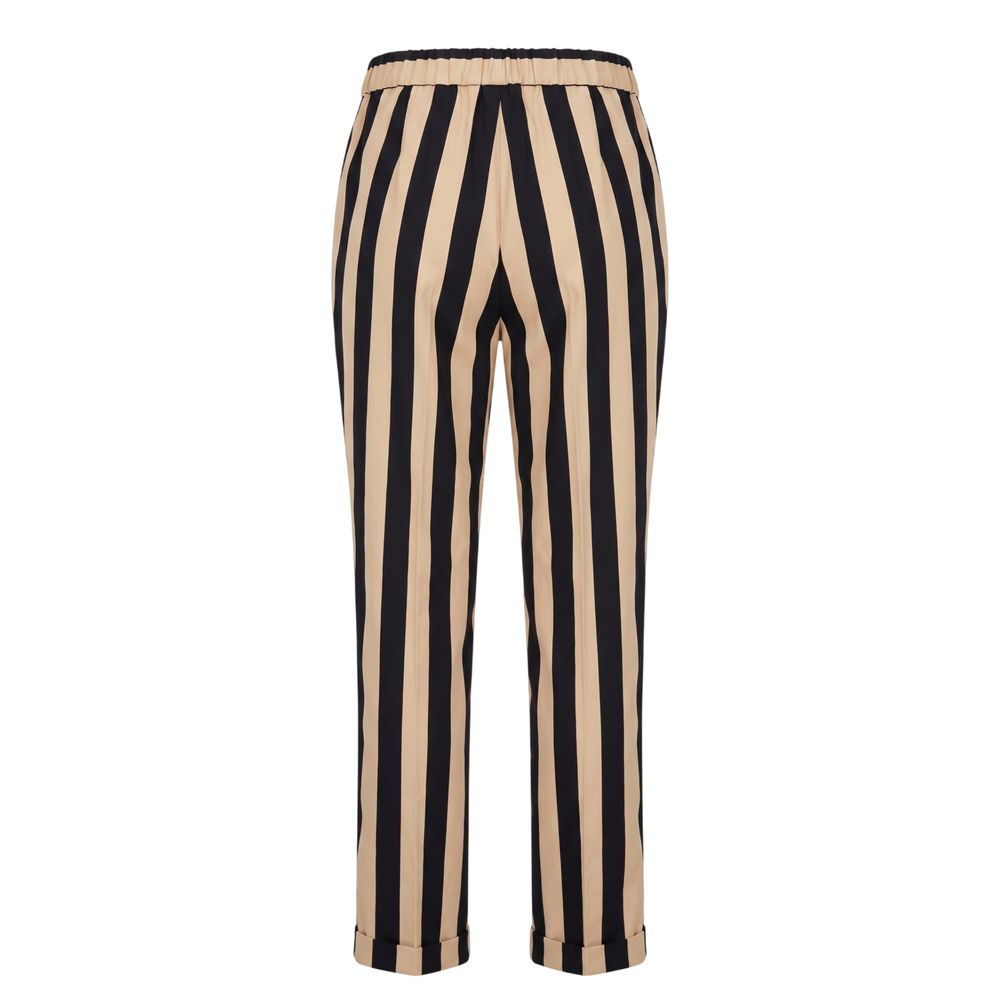 Trussardi Jeans Black Viscose Women Trousers | Regal Royce