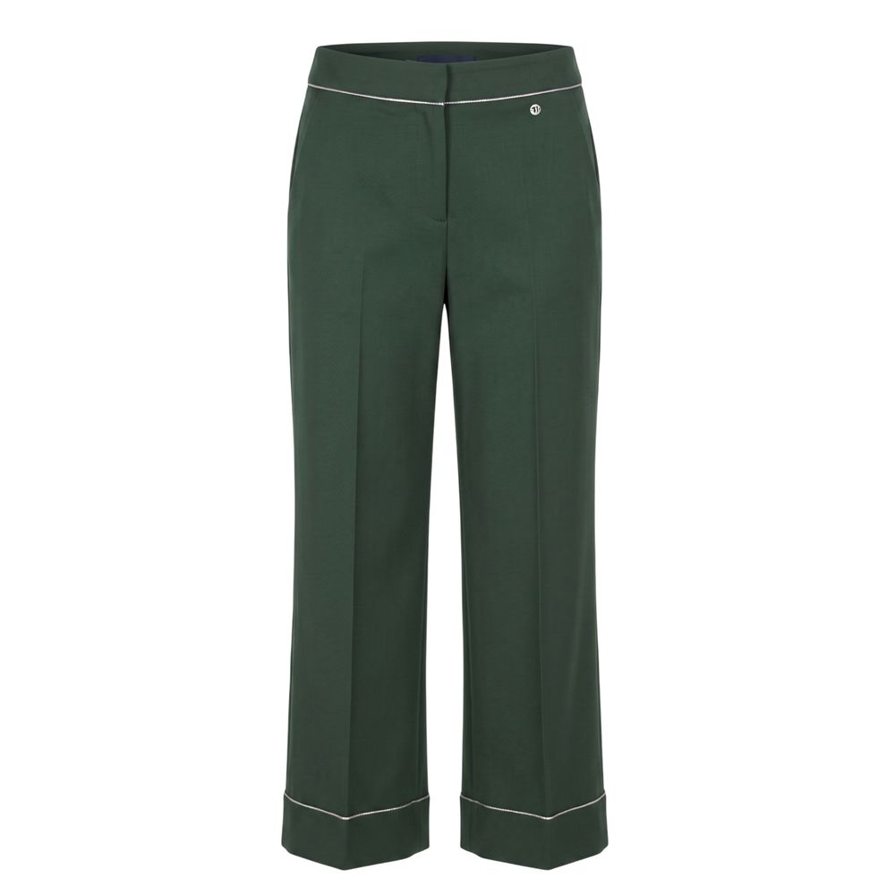 Trussardi Jeans Green Polyester Women Pants | Regal Royce