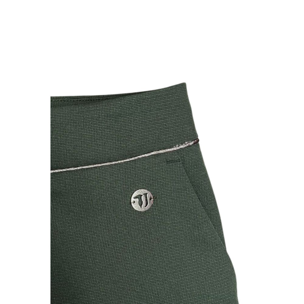 Trussardi Jeans Green Polyester Women Pants | Regal Royce