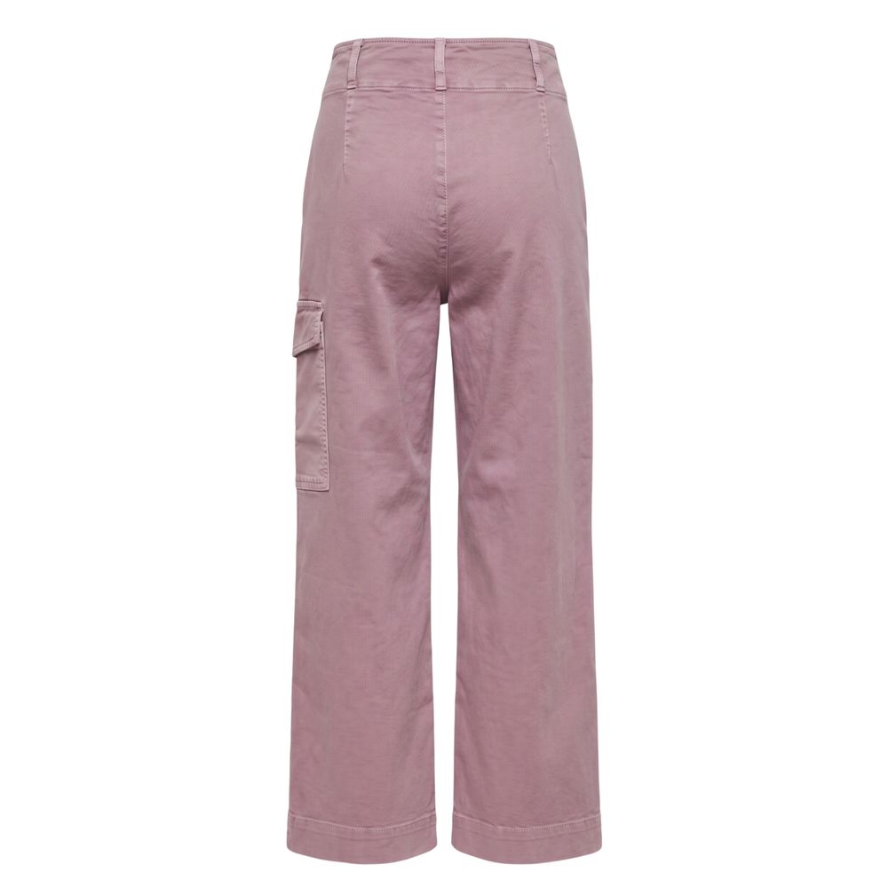 Trussardi Jeans Purple Cotton Women Pants | Regal Royce