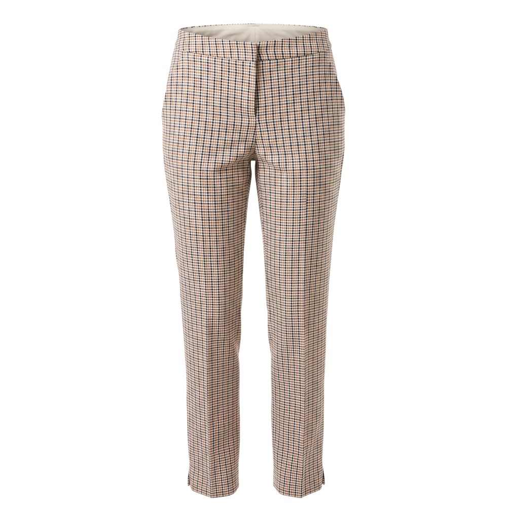 Trussardi Jeans White Cotton Womens Pants | Regal Royce