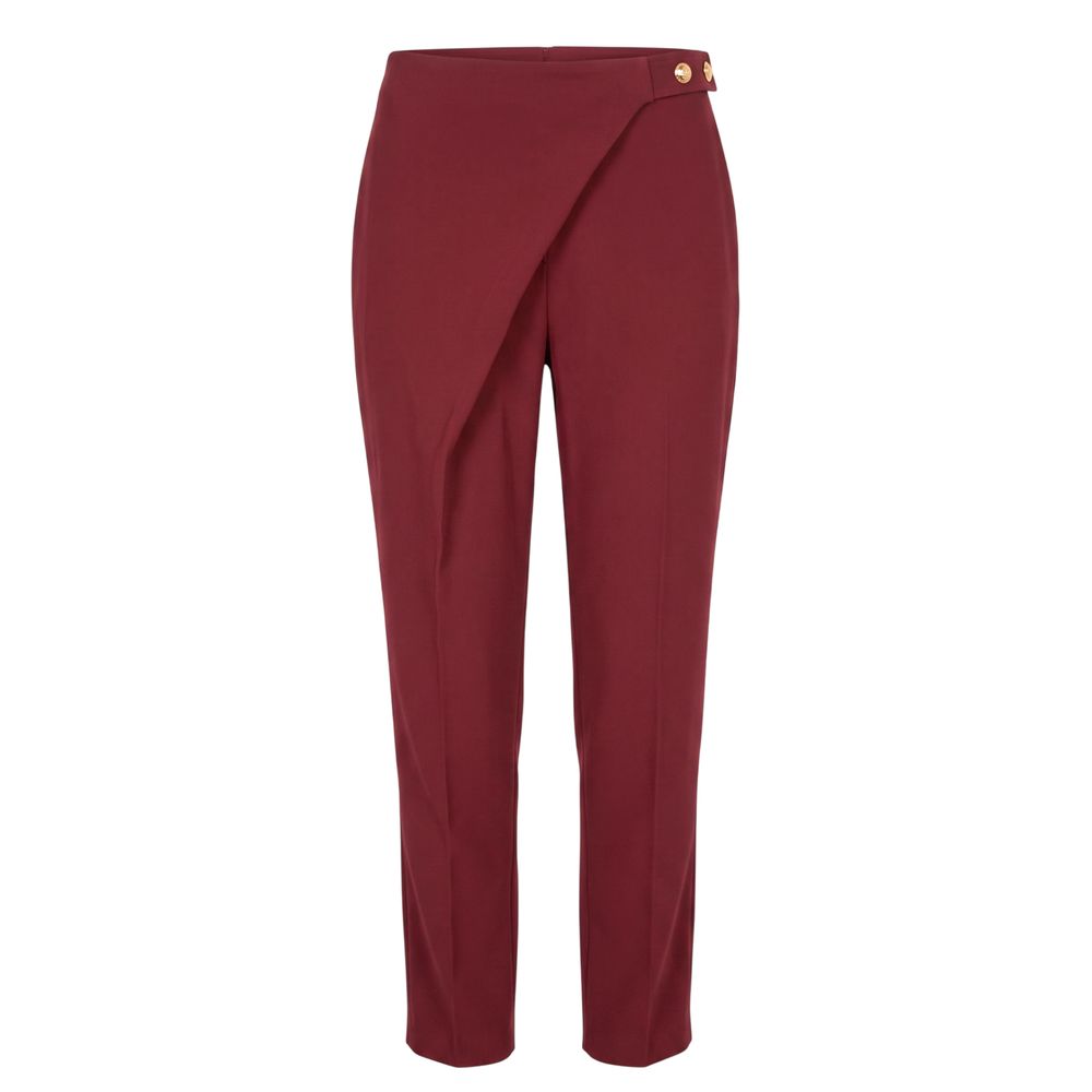 Trussardi Jeans Red Polyester Women Pants | Regal Royce