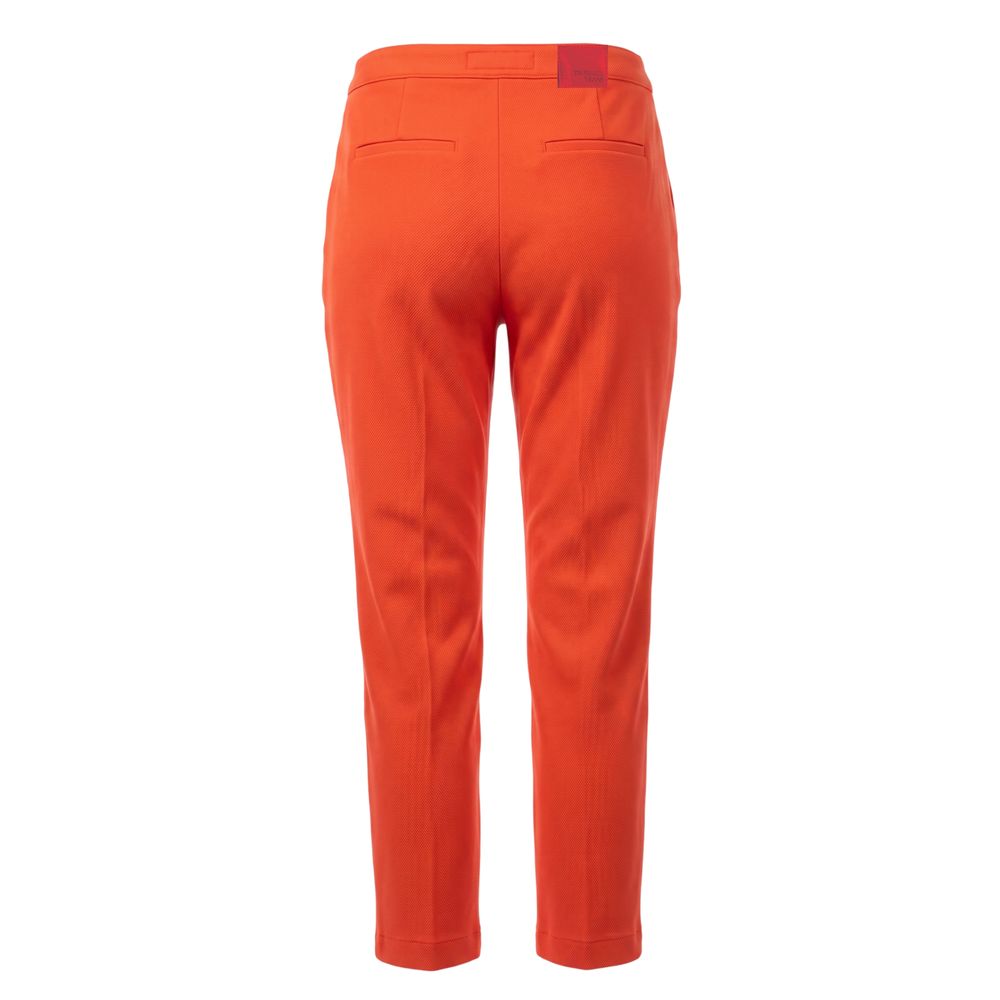 Trussardi Jeans Orange Cotton Women's Pant | Regal Royce