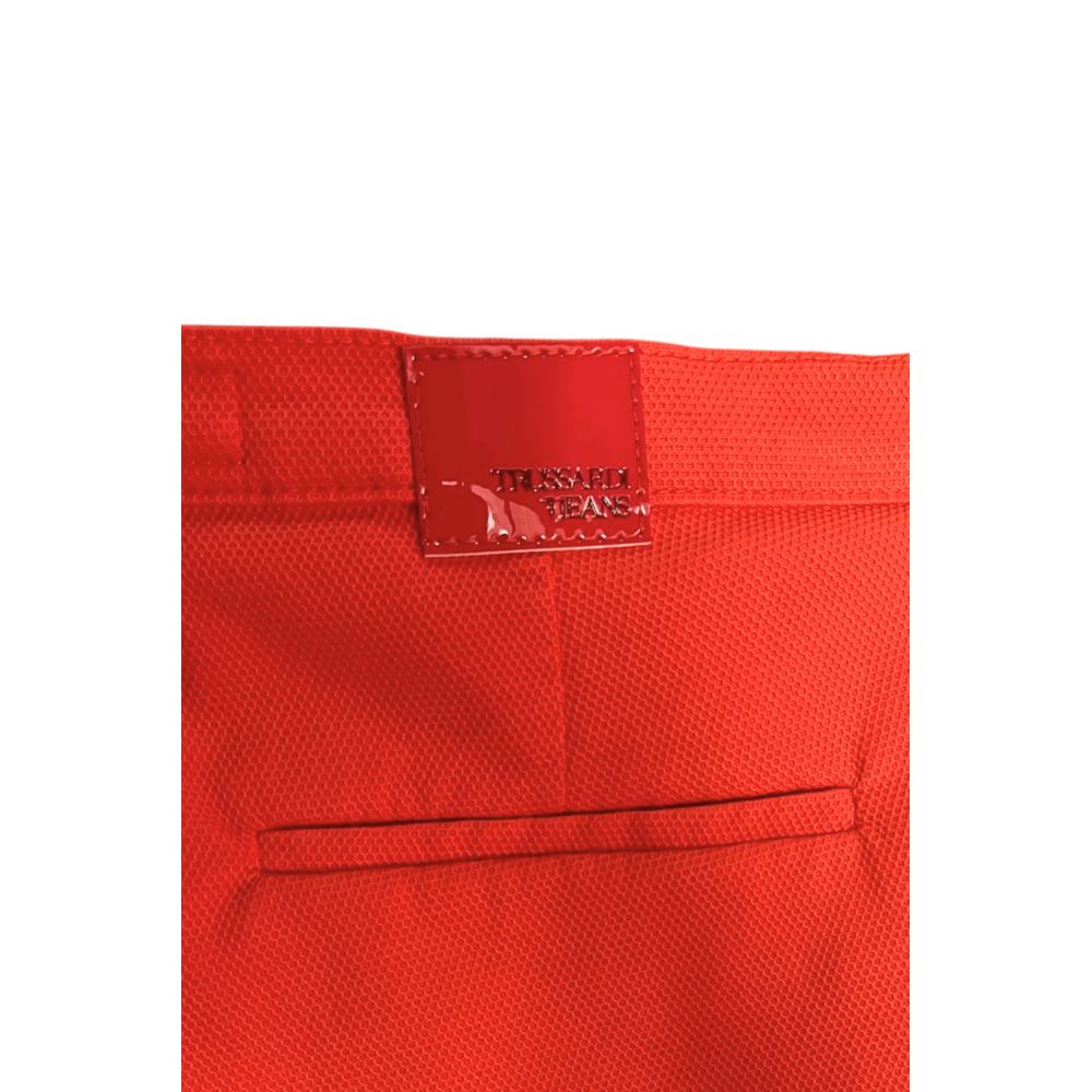 Trussardi Jeans Orange Cotton Women's Pant | Regal Royce