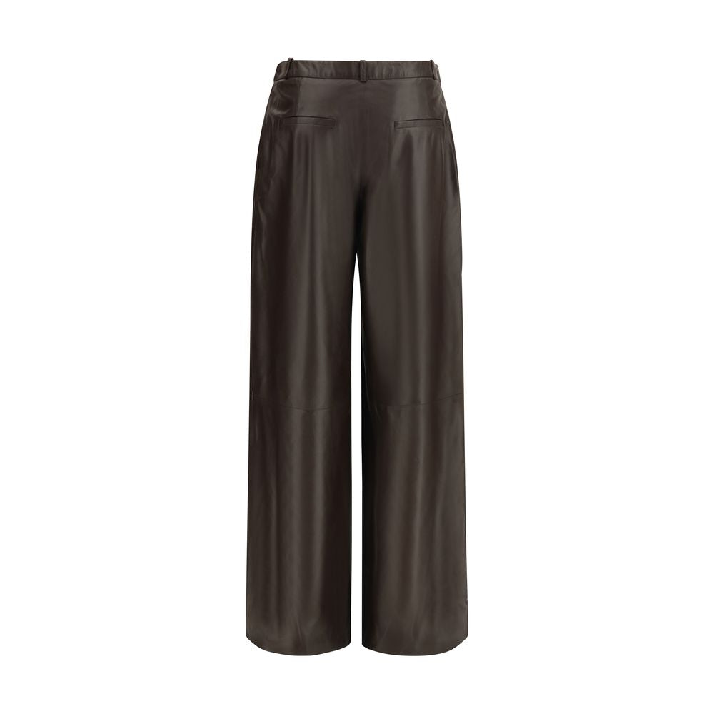 Arma Brown Leather Pants | Regal Royce