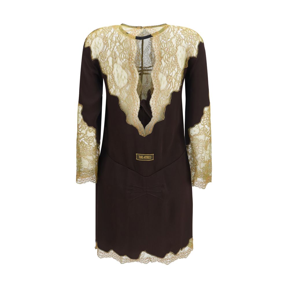 The Attico Multicolor Acetate Casual Dress | Regal Royce